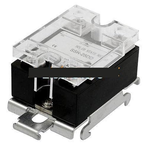 Relais statique SSR 25 A avec entrée 3-32V CC et sortie 12-220V sur rail DIN