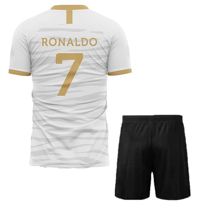Image of Sports Soccer New Football Portugal Jersey Ronaldo 7 Home Kit Jersey with Shorts (Kid's,Boy's & Men)
