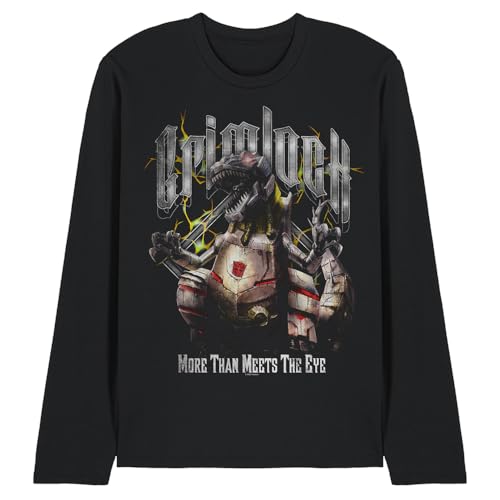 T-shirt Transformers Grimlock Heavy Metal manche longue noir unisexe