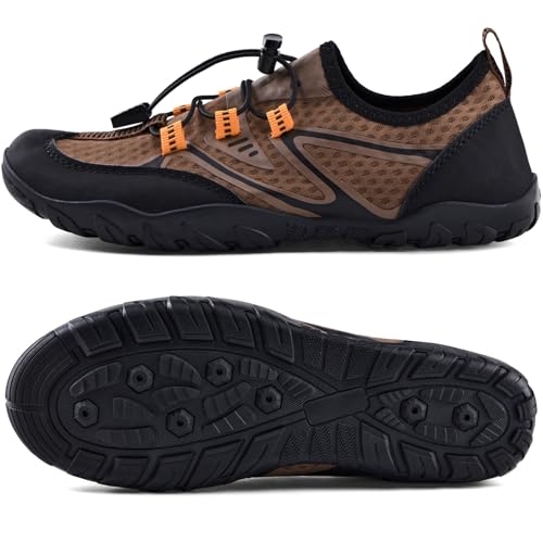 Image of WateLves Water Shoes Mens Womens Barefoot Beach Swim Shoes Quick-Dry Aqua Socks Pool Shoes for Surf Yoga Water Aerobics