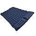 TITA-DONG Camping Sleeping Pads, Double Inflatable Camping Sleeping Pads with Pillow Ultralight Sleeping Pad for Camping Ergonomic Design Waterproof Nylon Camping Mat for Outdoor Navy