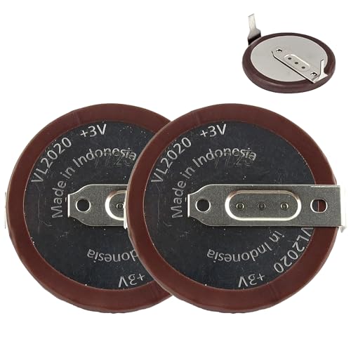 (2 Pack) Replacement Key Battery VL2020 Horizontal 180 Pins Compatible