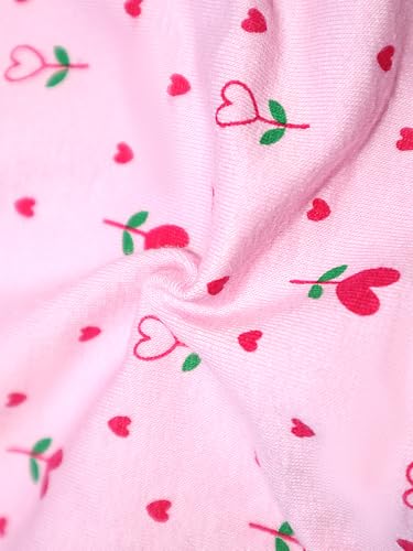 Girl'S Bra Panties Set Comfy Breathable Cotton Underwear Set,Cute Heart Letter Print Training Set For 10-122