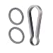 BANG TI Titanium Gear Side-Pushing Keyrings and Quick Release Keychain Hook Kit (H50+2K28)
