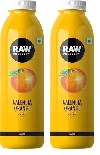 Image of Raw Pressery Valencia Orange Juice, 1000 ml (Pack of 2)