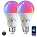 Produktbild AROHANI Alexa Glühbirne E27, Smarte WLAN LED Lampe, 9W RGB Mehrfarbrige 2700K-6500K Warmweiß Kaltweiß Licht, Kompatibel mit Alexa/Google Assistant, Kein Hub Notwendig, 2 Stück