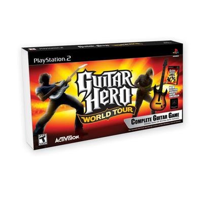 PS2 Guitar Hero World Tour Guitar Kit (A)