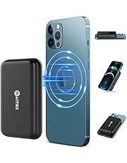 WAITIEE Magnetic Power Bank, 10000mAh Power Bank with USB-C Cable, Fast Magnetic Wireless Portable Charger for iPhone 12/12 Pro/12 Pro Max