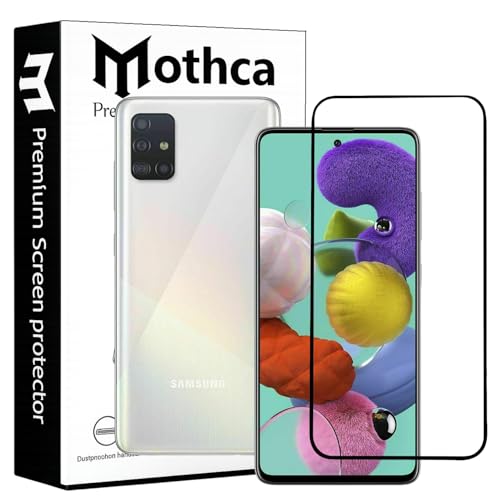 Image of Mothca Military-Grade Tempered Glass Screen Protector Compatible for Samsung Galaxy M31S / A51 / A52S / A52 with Edge to Edge Coverage - Case Friendly, Anti-Scratch & Bubble-Free Installation Kit