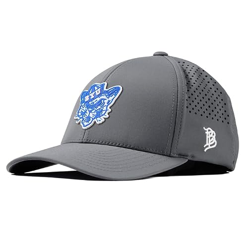 Branded Bills Officially Licensed x Brigham Young Cougars Slate Grey Curved Performance Cosmo The Cougar PVC