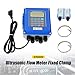 Ultrasonic Flow Meter Flowmeter, TUF-2000B Portable Liquid Flow Meter with 2*TM-1 Ultrasonic Transducers IP67 for Pipe Diameter DN50 to 700mm Wall Mounted Type