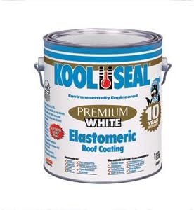 KST Coating KS0063600-16 RV Trailer Camper Sealants White Elastomeric Roof Coating 1 Gallon KOOLSEAL