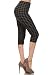 Leggings Depot Women's Popular Best Capri Cropped REGULAR and PLUS Butterknit Soft Printed Brush High Waist Quality Leggings Batch2 (Regular (Size 0-12), Charcoal Houndstooth)