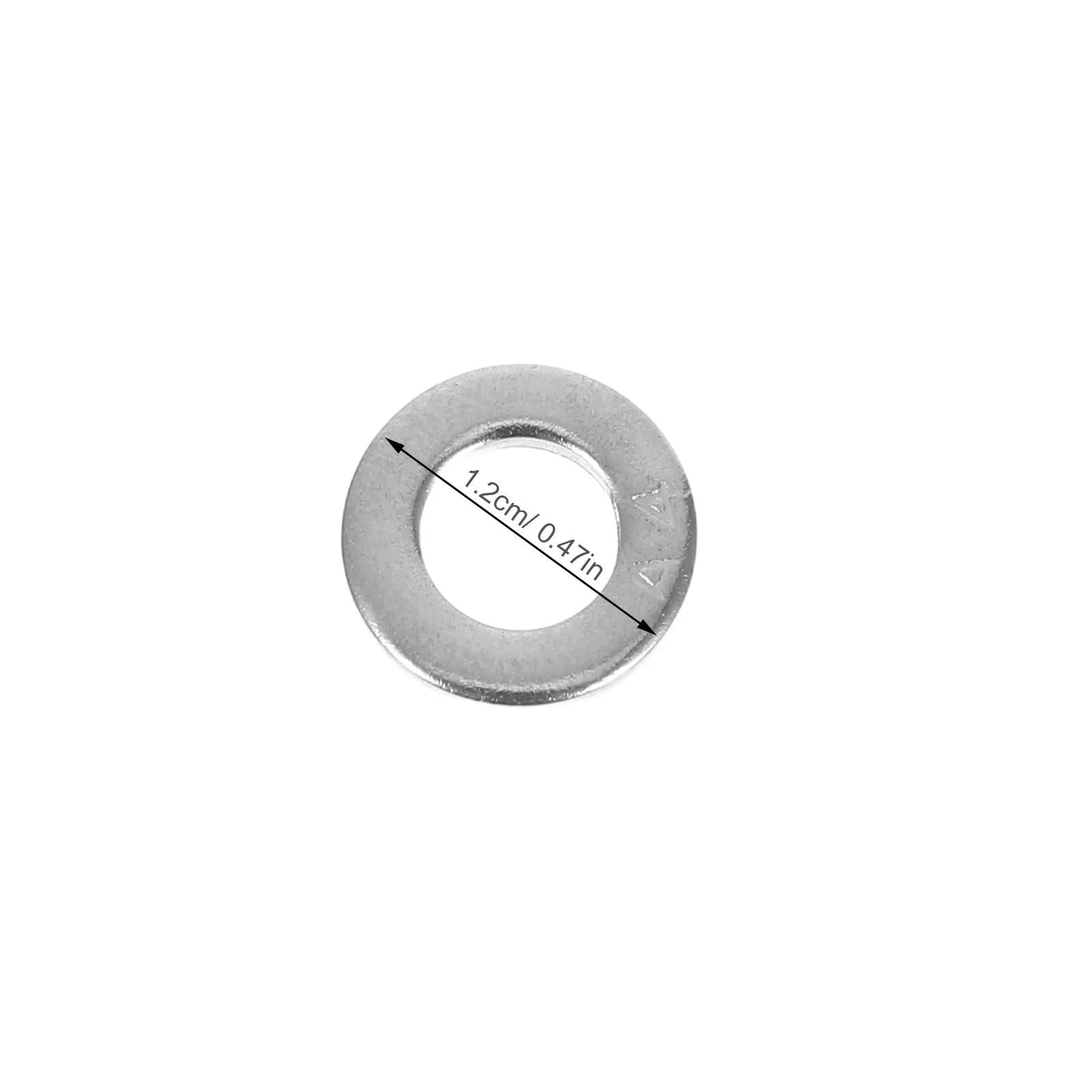 Unterlegscheiben 125 Stück Edelstahl-Unterlegscheiben, M6, rundes Metall for Bolzen, Schrauben, beständiges Hardware-Reparaturset-Sortiment