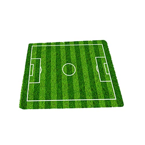 Alfombra campo de fútbol infantil con franela antideslizante para cuarto de juegos 8