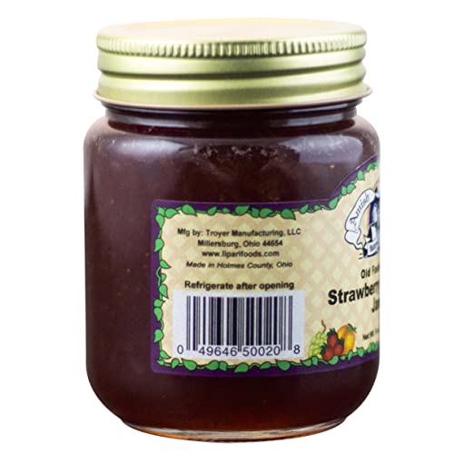 Amish Wedding Strawberry Rhubarb Jam 9oz (Pack of 2)