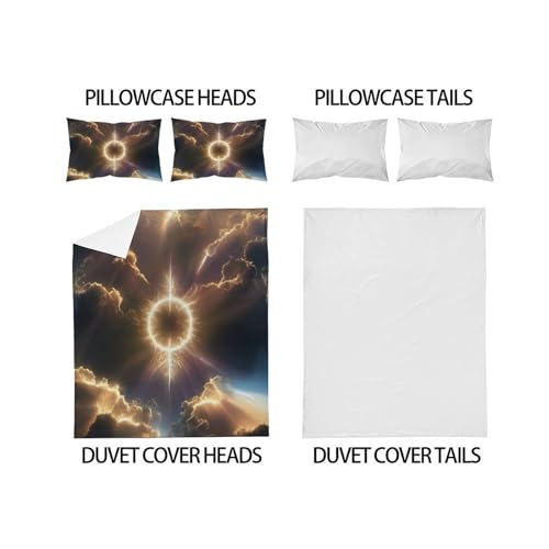 Housse de couette King Dimanche Bedding microfibre 3D 220x240cm - 4
