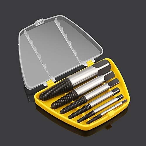 HOHXEN 6pcs Screw Extractor Kit Damage Broken Bolt Removal Tool Set