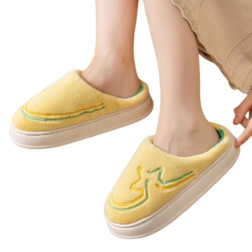 Chausson hiver brodé en coton doux pour des nuits cocooning à la maison - 4