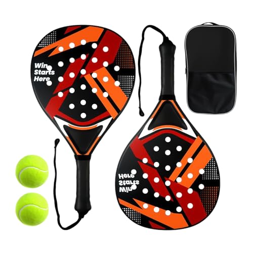 Eojpdji Set de Raquetas de Tenis - Palas Ligeras Antivibración Antideslizantes | Conjunto Completo de Palas de Tenis - para Deporte en Playa Exterior Jardín Piscina Hombres Mujeres Jóvenes