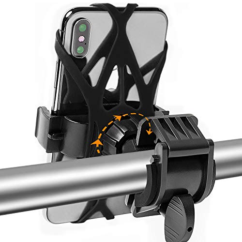 Cell Phone Holder for Bicycle, Bike Phone Mount Cell Phone Holder for Bike Handlebars, Motorcycle Phone Mount Motorcycle Holder for Any Phone Model, Phone Mount for Bicycle