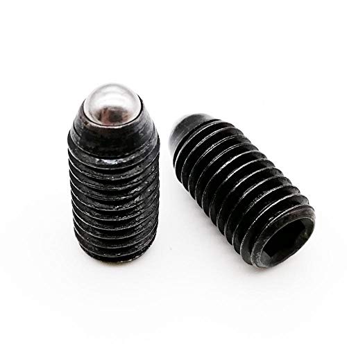 yaoqijie M3 M4 M5 M6 M8 M10 Black Grade 12.9 Steel 304 Stainless Hex Socket Spring Ball Plunger Grub Bolt Point Set Screw lastin