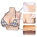 GorgeousU Silicone Breastplate Fake Silicone Breasts Z Cup Breast Forms Breast Plate for Cosplay Dragqueen Crossdresser Cotton Filler