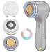 Cepillo de limpieza facial Limpiador facial: Cepillo exfoliante eléctrico IPX7 Impermeable USB Recargable Silicona Limpieza Limpiador giratorio Lavadora Proactiva Acné Sistema