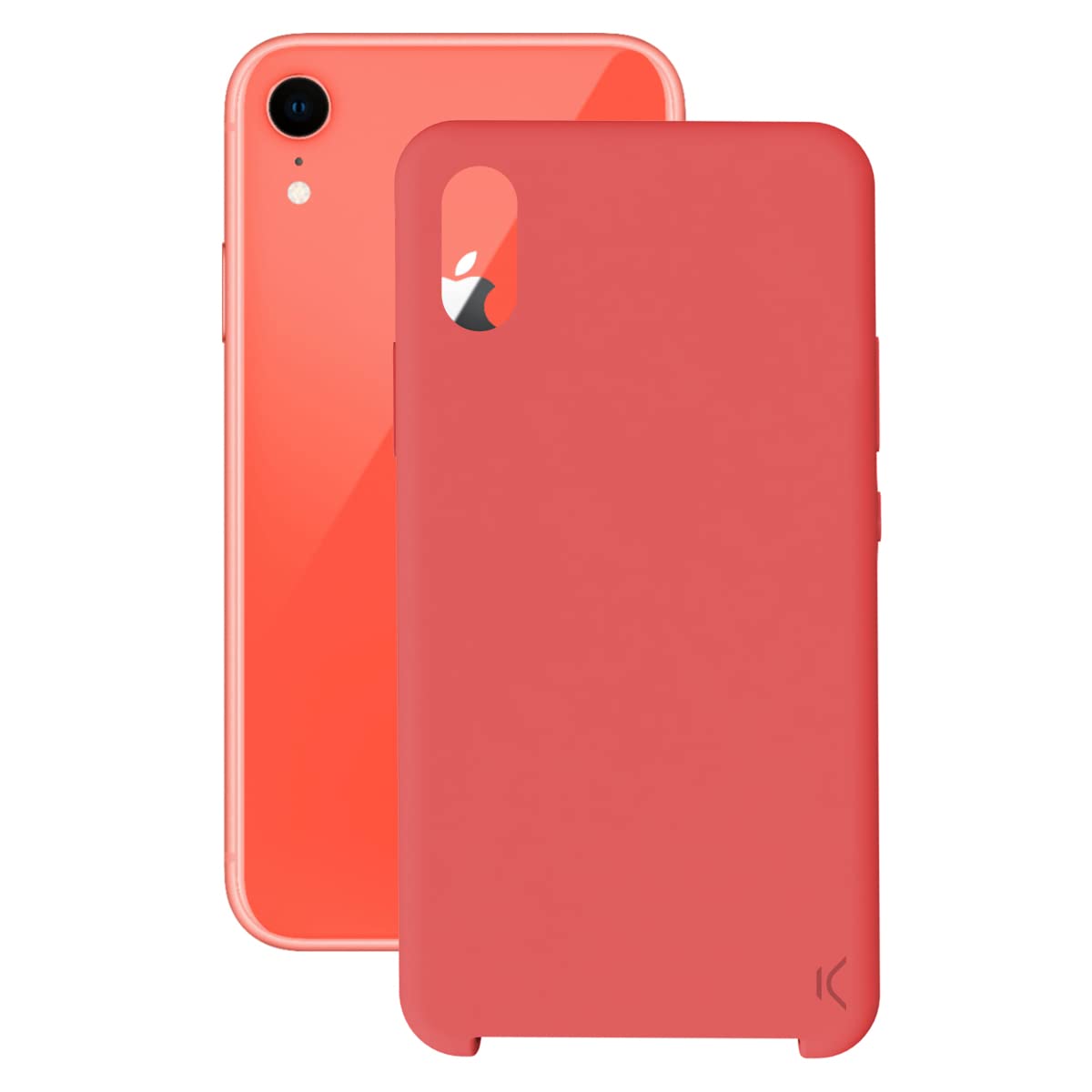 KSIX smart your tech iPhone XR Case, Semi-Rigid, Red