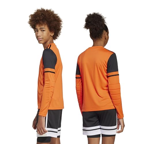 Adidas Unisex Kids SQUADRA25 Goalkeeper Jersey Long Sleeve Kids, Semi Impact Orange/Black, 11-12 Years