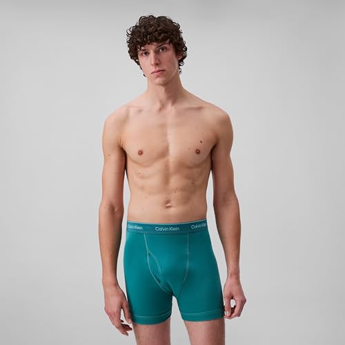 Image of White Solid Mid Rise Trunks - Pack of 3