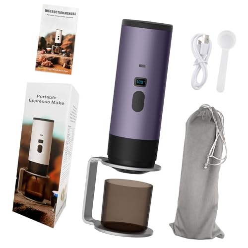 シングルボタン操作カプセルコーヒーメーカー取り外し可能な部品高速クリーニングシステムカーキャンプ用ポータブルデザインポータブルコーヒーマシン