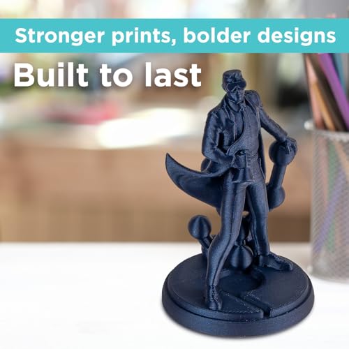 Image of Polymaker PLA PRO Filament 1.75mm 1kg, Tough & High Rigidity Metallic Blue 3D Printing Filament, PolyLite PLA PRO 3D Printer Filament 1.75mm, Print with Most 3D Printers