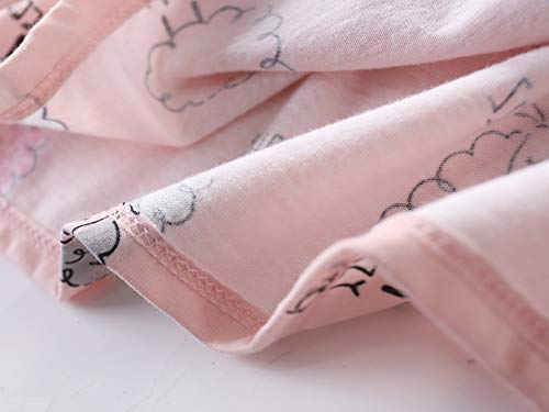 Inadyas Women's Cotton Nightgown Sleepwear Short Sleeves Nightshirt Casual Print Sleepdress Loose Comfy Pajama #TOP2