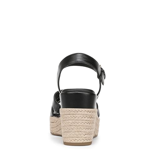 LifeStride Women's Havana Espadrille Wedge Sandal Black 10 W angle 3