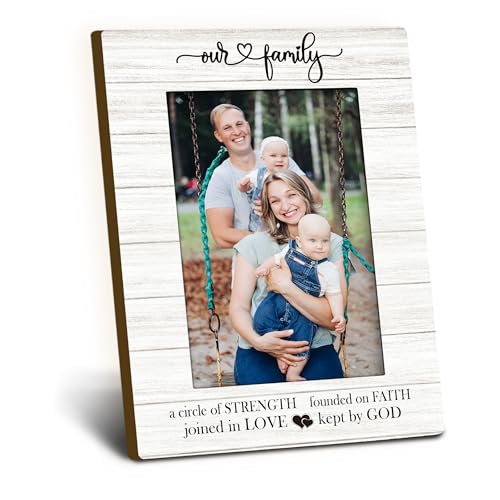Foyoulame Family Gifts Picture Frame 4x6, Family Wooden Picture Frame,
