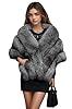 ELFJOY Luxury Faux Fur Shawl for Women Winter Fur ... #3