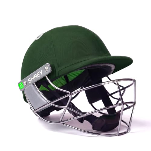 Image of Shrey Koroyd Stainless Steel Cricket Helmet Green Large