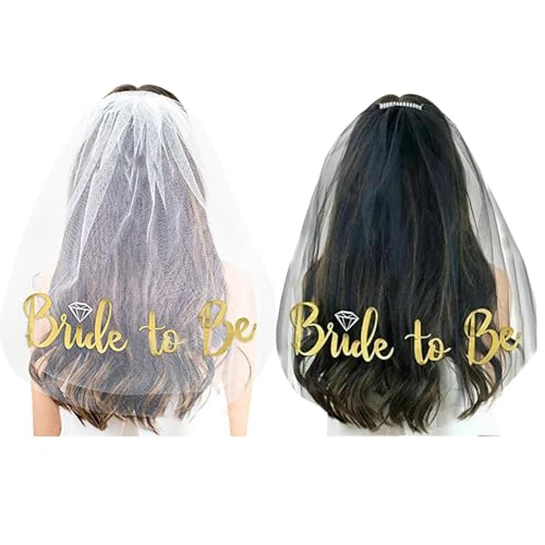 Velo da sposa, velo da sposa corto in tulle | Velo da sposa Addio al nubilato Velo da addio al nubilato - Veli da sposa classici Velo da sposa, forniture per addio al nubilato