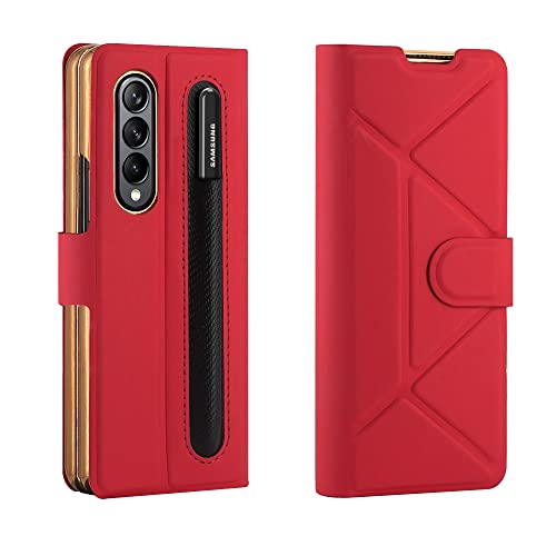 Housse pliable sans stylo Samsung Galaxy Z Fold 3 antichoc cuir
