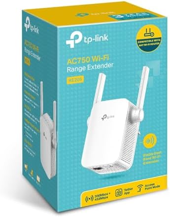 TP-Link RE205, AC750 Wi-Fi Menzil Genişletici, 2 Harici Anten ve 1 Ethernet Bağlantı Noktalı Wi-Fi Güçlendirici/Hotspot, Access Point Modu, Tüm Wi-Fi Yönlendiriciler ile Çalışır - Görsel 5