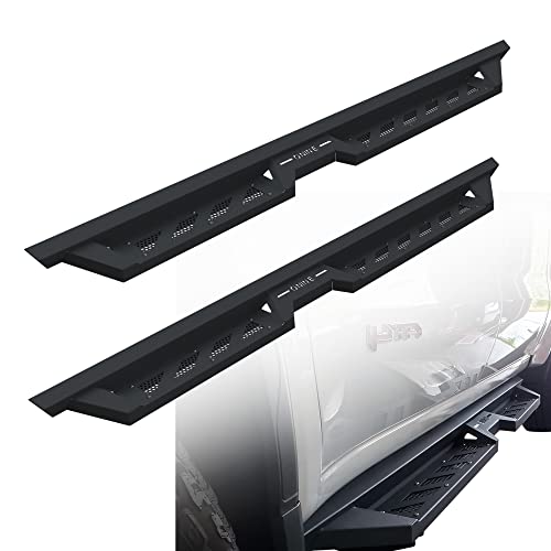 ONINE Thruster Drop Steps Custom Fit 2019-2023 Chevy Silverado/Gmc Sierra 1500 & 2020-2023 Chevy Silverado/Gmc Sierra 2500 3500 Crew Cab Running Board Side Step Nerf Bar Rock Slider. Heavy Duty Steel