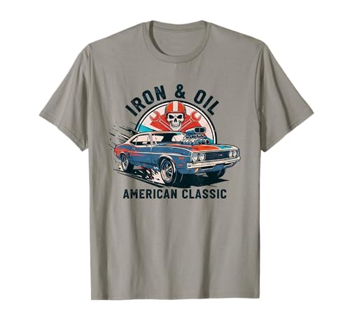 Rétro Vintage Muscle Car Car Design Cadeau Homme Femme T-Shirt