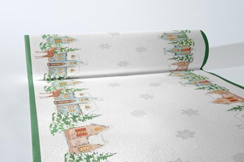 Mank Airlaid Tischläufer 40 cm x 24 m Tischdecken-Rolle stoffähnlich...