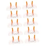 CHICAMPERA 10 Stück Teiliges Elektrischer Hebel steckverbinder für Kabelverbindung Isolierte Feuerfeste Kabelklemmen für Flexible und Starre Leiter Werkzeuglose Montage Vielseitig für Kleine