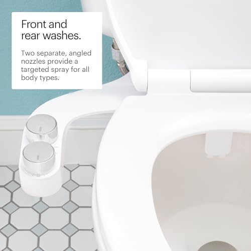 Brondell Bidet - FreshSpa Comfort Plus Bidet Attachment - Dual Temperature and Dual Nozzle with Retractable Nozzles and Self-Cleaning Function thumbnail 4