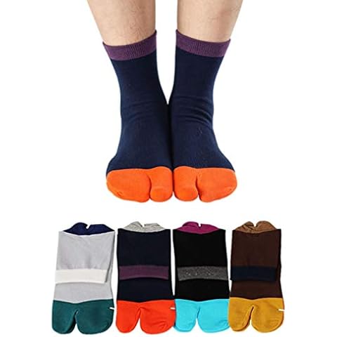 Men's Tabi Socks for Flip Flops - 4 Pack Cover