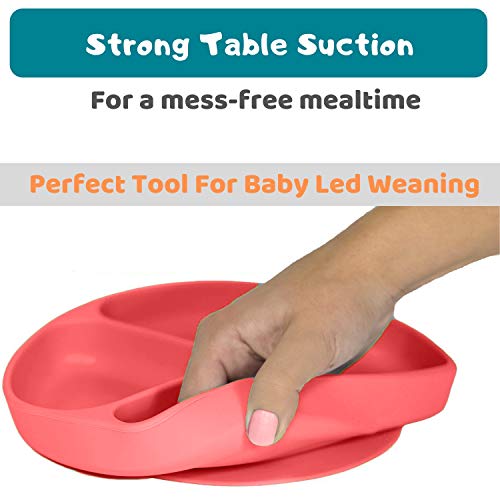 image for Silikong Suction Plate for Toddlers | BPA Free, 100% Food-Grade Silico