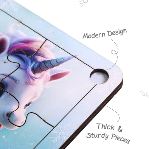 Image of Intelliskills Premium Jigsaw Puzzle for Kids, 36 Pcs Puzzle Set, Set of 4 Fun Learning & Educational Toy for Enhancing Concentration for Kids 3+ Years |Best Birthday Gift, BIS Certified (Unicorn)