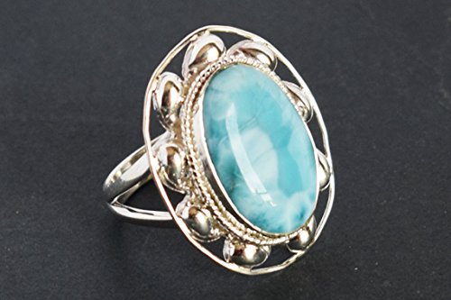 Bague Larimar ajustable en argent 925 pour ne plus vous tromper de taille - 4